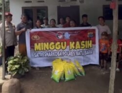 Sembako Dibagikan dan Bahaya Narkoba Disosialisasikan Polres Batubara