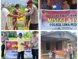 Minggu Kasih Serentak Polres Batubara Sasar Warga Kurang Mampu