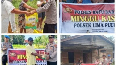 Minggu Kasih Serentak Polres Batubara Sasar Warga Kurang Mampu
