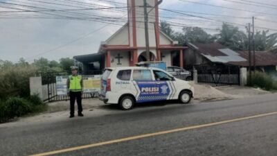 Serentak Amankan Ibadah, Polisi Hadir Jaga Umat di Batubara