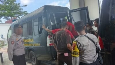 Dari Batubara ke Pengadilan Kisaran, 39 Tahanan Dikawal Ketat 