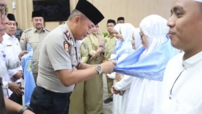 193 Calhaj Batubara di Tempung Tawar, Wakapolres: Semoga Seluruh Jemaah Dapat Predikat Haji Mabrur
