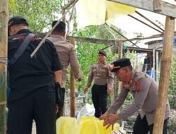 Grebek Sabu di Tepi Sungai, Bandar Lompat ke Air, Dua Gubuk Dimusnahkan
