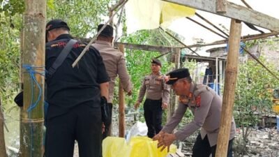 Grebek Sabu di Tepi Sungai, Bandar Lompat ke Air, Dua Gubuk Dimusnahkan