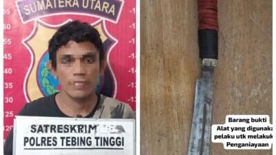 Hitungan Jam, Polres Tebing Tinggi Ringkus Pelaku Pembacokan di Bengkel