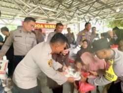 Polsek Teluk Mengkudu Doa Bersama Anak Yatim