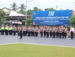 Upacara Harkitnas di Mapolres Batubara, Kapolres Ajak Perkuat Pesatuan
