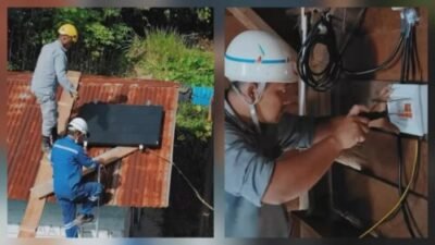 Enam Jam Nembus Hutan, Inalum Hadirkan Listrik dan Internet di Desa Terpencil Toba