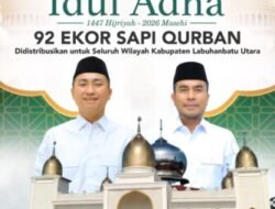 ASN Labura Salurkan 92 Ekor Lembu Qurban Untuk Masyarakat