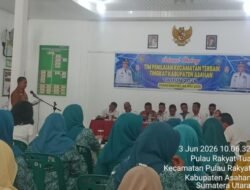 Tim Penilai Kabupaten Asahan Tinjau Kecamatan Pulau Rakyat
