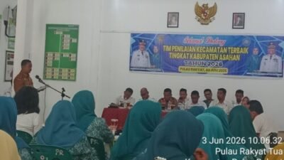 Tim Penilai Kabupaten Asahan Tinjau Kecamatan Pulau Rakyat