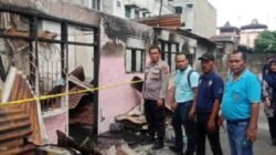Kapolsek Padang Hulu Bersama Labfor Polda Sumut Periksa Ulang TKP Kebakaran
