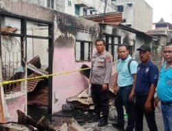 Kapolsek Padang Hulu Bersama Labfor Polda Sumut Periksa Ulang TKP Kebakaran