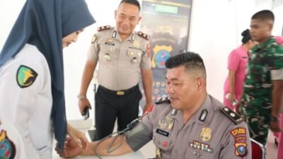 Bakti Kesehatan Hari Bhayangkara ke-80, Polres Batubara Himpun 75 Kantong Darah
