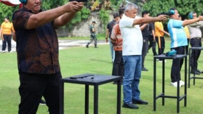 Forkopimda Asahan Ikuti Lomba Menembak di Polres Asahan