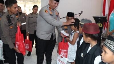Doa Lintas Agama dan Santuni 40 Anak Yatim di Polres Batubara