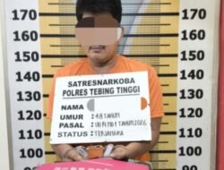 Satnarkoba Polres Tebing Tinggi Tangkap Pria Transaksi Sabu di Jalan