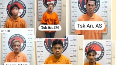 Satnarkoba Batubara Sikat 5 Kasus Dalam Dua Hari, Enam Pelaku Dibekuk