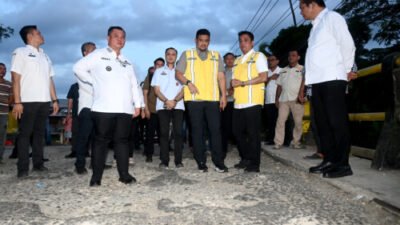 Gubernur Sumut Pastikan Jembatan Sungai Mo’awo Dikerjakan Tahun Ini