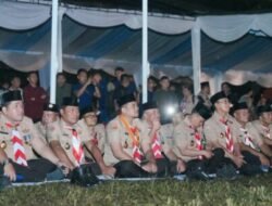 Bupati Asahan Motivasi Kontingen Upacara Api Unggun Jamdasu XI Sumut