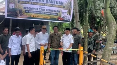 Jembatan Bantuan PT Socfindo di Titi Merah Diresmikan