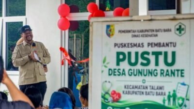 Pustu Desa Gunung Rante Diresmikan, Akses Kesehatan Batubara di Perdekat