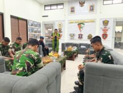 Kunjungi Yon TP 821, Romo: Ketahanan Berawal Dari Keteguhan Iman Prajurit