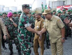 Bupati Asahan Menyambut Kepulangan Satgas Pamtas Yonif 126/KC Tahun 2026