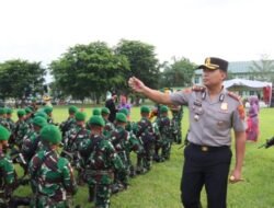 Kapolres Batubara Sambut Kepulangan Satgas Pamtas Yonif 126/KC