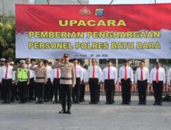 38 Personil Polres Batubara Terima Penghargaan