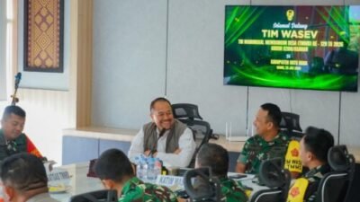 Tim Wasev Tinjau Progres TMMD ke-129 di Batubara