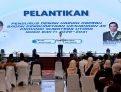 Bupati Asahan Ikuti Pelantikan Pengurus DHD BPK 45 Sumut