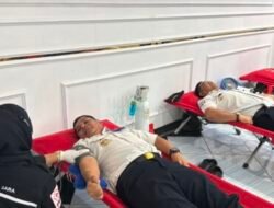 Bantu Stok Darah PMI, Lapas Labuhan Ruku Kerahkan Pegawai Ikut Donor Darah