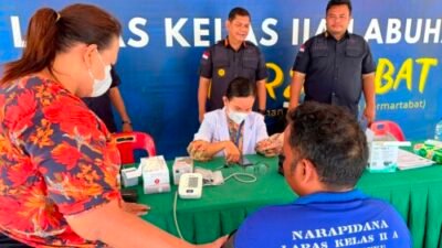 Sambut HUT ke-81 RI, Lapas Labuhan Ruku Hadirkan Layanan Kesehatan Gratis
