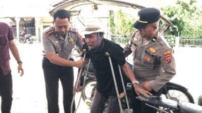 Tak Hanya Jaga Keamanan, Kapolres Batubara Bantu Lansia Disabilitas