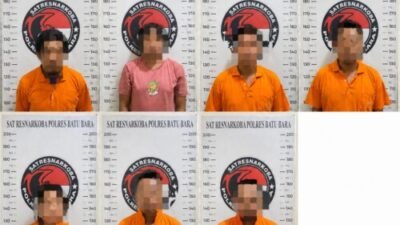 Polres Batubara Ciduk 7 Pelaku Narkoba, Jaringan Diburu 