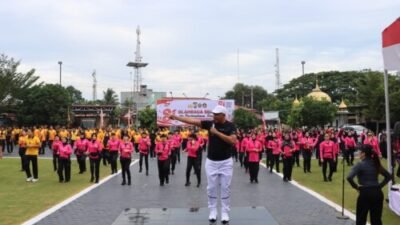 Sambut HUT RI ke-81, Soliditas Personil Polres Batubara Diuji Lewat Lomba