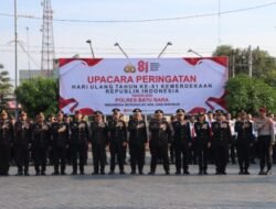 HUT RI ke-81, Polres Batubara Tuntut Profesionalisme Personil