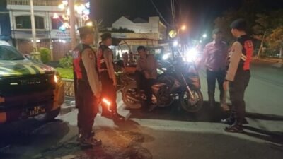 Polres Tebing Tinggi Patroli Blue Light di Sejumlah Lokasi