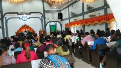 Antisipasi OTK, Polres Batubara Sebar Personil Kawal Ibadah Minggu di Gereja