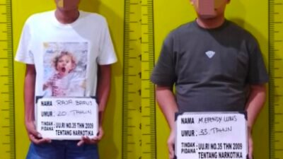 Dua Pengedar di Pagar Merbau Dibekuk Polisi Deli Serdang, Sita Sabu 26 Gram
