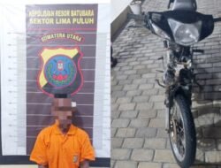 Berakhir di Sel Tahanan, Pencuri Motor Milik Nelayan Dibekuk Polisi Batubara