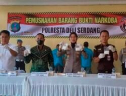 Polresta Deli Serdang Musnahkan 1,2 Kg Sabu, Klaim Selamatkan 5.304 Jiwa