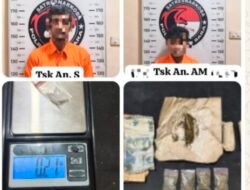 Polisi Batubara Ringkus Pengedar Ganja dan Pengguna Sabu di Gang Cirit
