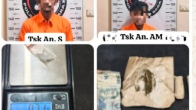 Polisi Batubara Ringkus Pengedar Ganja dan Pengguna Sabu di Gang Cirit