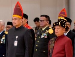 Gubernur Sumut dan Forkopimda Ikuti Upacara HUT RI Secara Virtual