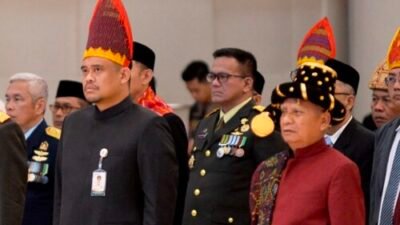 Gubernur Sumut dan Forkopimda Ikuti Upacara HUT RI Secara Virtual