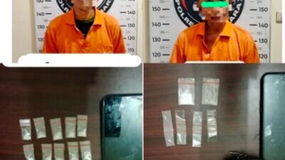 Dua Pengedar Sabu dan Puluhan Plastik Klip Diamankan Polisi Batubara