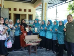 Ketua TP PKK Asahan Serahkan Bantuan Kepada Poklak Kelurahan Sentang