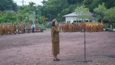 Apel Gabungan, Wabup Asahan Ingatkan ASN Jangan Lengah dan Terus Bekerja